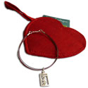Love Bracelet with Silk Heart Bag
