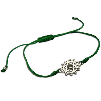 Heart Chakra Bracelet Adjustable Green
