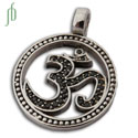 Om Bling Pendant Black