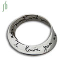 I Love You I Love You More Mobius Pendant Necklace