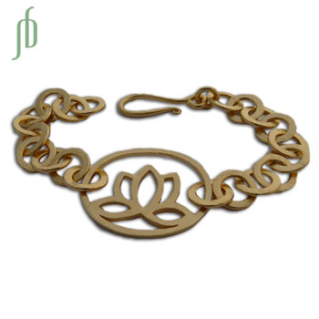 Lotus Bracelet Enlightenment Gold Vermeil Adjustable