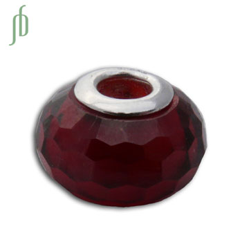 Faceted Root Chakra Bead Red 5 mm hole