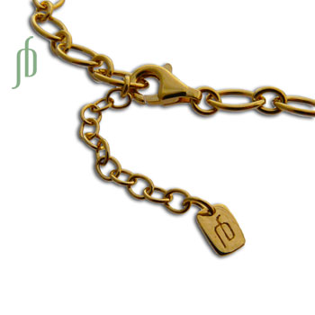 Charmas Bracelet Base Oval Chain Gold Vermeil Adjustable #2