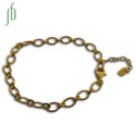 Charmas Bracelet Base Oval Chain Gold Vermeil Adjustable