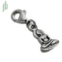Charmas Buddha Charm with spring clasp Silver