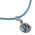 Throat Chakra Necklace Turquoise Adjustable 16 to 17 Inches Sterling Silver