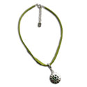 Heart Chakra Anklet Green Adjustable Silver Clasp 9 to 10 Inches