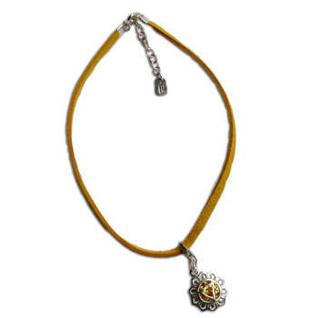 Solar Plexus Chakra Yellow Anklet Adjustable Silver Clasp 9 to 10 Inches