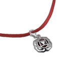 Root Chakra Necklace Red Adjustable Silver Clasp 16 to 17 Inches