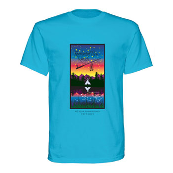 Feathered Pipe T-shirt Short Sleeve KIDS 40th Anniversary Aquatic Blue