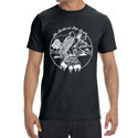 ORGANIC Feathered Pipe Ranch T-shirt Short Sleeve Unisex Retro Black