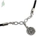 Om Mani Padme Hum Leather Charmas Necklace