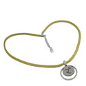 Self esteem Solar Plexus Chakra Yellow Necklace 16 to 17 inch Adjustable
