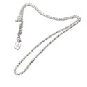 Diamond Cut Shimmery Silver Necklace Adjustable 16 to 17 inches