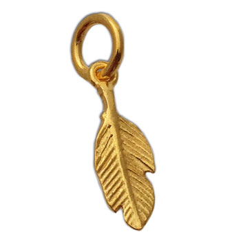 Feather Pendant 18 karat Gold