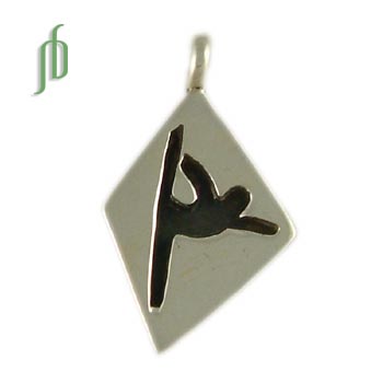 Lord of the Dance Pose Pendant Sterling Silver Yoga