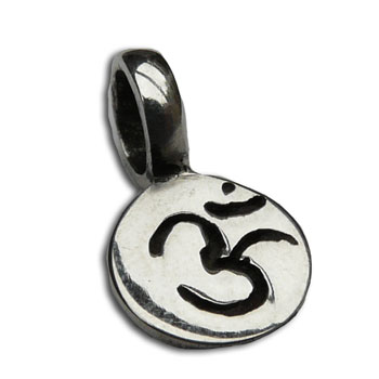Crown Chakra Charm with Om Sterling Silver