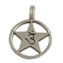 Forehead Chakra Om Pendant Sterling Silver
