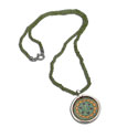 Heart Chakra Painting Peridot Necklace
