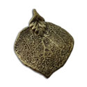 Bodhi Leaf Pendant Goldtone Recycled Brass