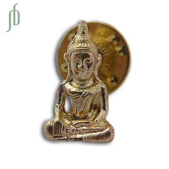 Buddha Scatter Pin Recycled Brass