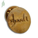 Shanti "Peace" Scatter Pin Recycled Brass